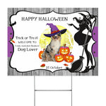 Halloween Decorations Outdoor Halloween Yard Sign Funny Australian Shepherd Dog Witch Costume Aussie Halloween Yard Decorations - Scotstee Shop