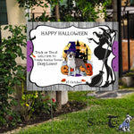 Halloween Decorations Outdoor Halloween Yard Sign Funny Boston Terrier Dog Witch Pumpkin Halloween Yard Decorations - Scotstee Shop