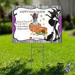 Halloween Decorations Outdoor Halloween Yard Sign Funny Cute Lover Bulldog Funny Gift Halloween Yard Decorations - Scotstee Shop
