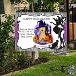Halloween Decorations Outdoor Halloween Yard Sign Funny Cute Lover Pumpkin Witch Hat Halloween Chihuahua Halloween Yard Decorations - Scotstee Shop