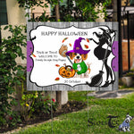 Halloween Decorations Outdoor Halloween Yard Sign Funny Halloween Cute Halloween Beagle Dog Puppy With A Witch Hat Halloween Yard Decorations - Scotstee Shop