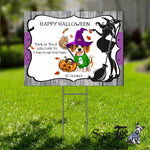 Halloween Decorations Outdoor Halloween Yard Sign Funny Halloween Cute Halloween Beagle Dog Puppy With A Witch Hat Halloween Yard Decorations - Scotstee Shop