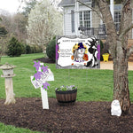 Halloween Decorations Outdoor Halloween Yard Sign Funny Halloween Pomsky Dog Witch Pumpkin Halloween Yard Decorations - Scotstee Shop