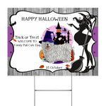 Halloween Decorations Outdoor Halloween Yard Sign Funny Halloween Puli Cute Dog Halloween Witch Pumpkin Halloween Yard Decorations - Scotstee Shop