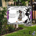 Halloween Decorations Outdoor Halloween Yard Sign Funny Scary Australian Cattle Dog Witch Hat Halloween Yard Decorations - Scotstee Shop