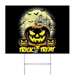 Halloween Decorations Outdoor Halloween Yard Sign Halloween Trick or Treat Jack o lantern Pumpkin Scary Face Halloween Yard Decorations - Scotstee Shop