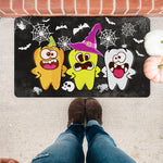 Halloween Doormat Dental Hygienist Halloween Pumpkin Ghost Witch Tooth Doormat Witch Doormat Funny Halloween Doormat Black Home Doormat - Scotstee Shop