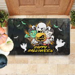 Halloween Doormat Halloween Pumpkin Face Vampire Ghost Frankenstein Doormat Funny Pumpkin Doormat Home Doormat - Scotstee Shop