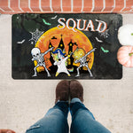 Halloween Doormat Happy Halloween Halloween Squad Skeleton Unicorn Dabbing Doormat Funny Halloween Doormat Home Doormat - Scotstee Shop