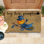 Halloween Doormat Hey There Pumpkin Halloween flying Pumpkin Halloween Doormat Funny Halloween Pumpkin Doormat Home Doormat - Scotstee Shop