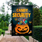 Halloween Flag Candy Security Halloween Pumpkin Halloween Garden Flag - Garden Flag - Scotstee Shop