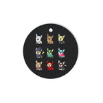 Halloween Ornament Cute Corgi Funny Halloween Costume Day Of The Dead Halloween Tree Decorations Halloween Circle Ornament (2 sided) - Scotstee Shop