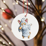 Halloween Ornament Dabbing Ghost Corgi Cute Halloween Corgi Funny Dab Dog Halloween Tree Decorations Halloween Ghost Ornament - Scotstee Shop