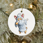 Halloween Ornament Dabbing Ghost Corgi Cute Halloween Corgi Funny Dab Dog Halloween Tree Decorations Halloween Ghost Ornament - Scotstee Shop