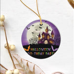 Halloween Ornament Halloween Boo Thday Party Halloween Tree Decorations Halloween Circle Ornament (2 sided) - Scotstee Shop