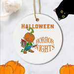 Halloween Ornament Halloween Jack Halloween Tree Decorations Halloween Circle Ornament (2 sided) - Scotstee Shop