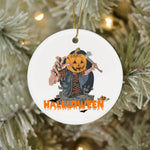 Halloween Ornament Halloween Pumpkin Dead Halloween Tree Decorations Halloween Circle Ornament (2 sided) - Scotstee Shop