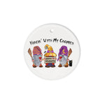 Halloween Ornament Hanging With My Gnomies Fall Halloween Witch Autumn Gift Halloween Tree Decorations Halloween Circle Ornament (2 sided) - Scotstee Shop