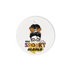 Halloween Ornament Pumpkin Queen, Messy Bun, Fall Blessed Pumpkin Halloween Tree Decorations Halloween Circle Ornament (2 sided) - Scotstee Shop