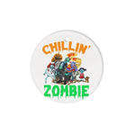 Halloween Ornament This Chillin' With My Zombie Kids Halloween Costume Funny Halloween Tree Decorations Halloween Circle Ornament (2 sided) - Scotstee Shop