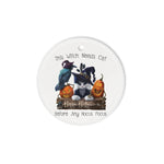 Halloween Ornament This Witch Needs Cat Before Any Hocus Pocus Halloween Funny Halloween Tree Decorations Halloween Circle Ornament (2 sided) - Scotstee Shop