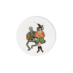 Halloween Ornament Vintage Halloween A Go-Go Dancers Halloween Tree Decorations Halloween Circle Ornament (2 sided) - Scotstee Shop