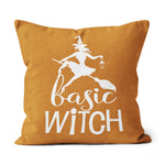 Halloween Pillow Basic Witch Funny Halloween Halloween Throw Pillows Canvas Throw Pillow - Scotstee Shop