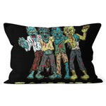 Halloween Pillow Chillin With My Zombies Scary Halloween Throw Pillows Canvas Throw Pillow - Scotstee Shop