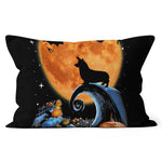 Halloween Pillow Corgi Dog Moon Pumpkin Halloween Costume Gift Halloween Throw Pillows Canvas Throw Pillow - Scotstee Shop