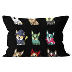 Halloween Pillow Cute Corgi Funny Halloween Costume Halloween Throw Pillows Canvas Throw Pillow - Scotstee Shop