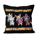 Halloween Pillow Dabbing Witch Corgi Dabbing Vampire Corgi Dabbing Ghost Corgi Halloween Corgi Funny Dab Halloween Throw Pillows - Scotstee Shop