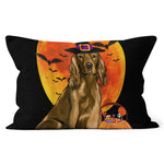 Halloween Pillow Dog Halloween Cocker Spaniel Jack O Lantern Pumpkin Halloween Throw Pillows Canvas Throw Pillow - Scotstee Shop