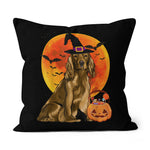 Halloween Pillow Dog Halloween Cocker Spaniel Jack O Lantern Pumpkin Halloween Throw Pillows Canvas Throw Pillow - Scotstee Shop