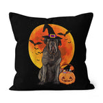 Halloween Pillow Dog Halloween Neapolitan Mastiff Jack O Lantern Pumpkin Halloween Throw Pillows Canvas Throw Pillow - Scotstee Shop