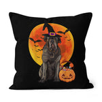Halloween Pillow Dog Halloween Neapolitan Mastiff Jack O Lantern Pumpkin Halloween Throw Pillows Canvas Throw Pillow - Scotstee Shop