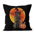 Halloween Pillow Dog Halloween Neapolitan Mastiff Jack O Lantern Pumpkin Halloween Throw Pillows Canvas Throw Pillow - Scotstee Shop