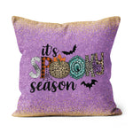 Halloween Pillow Funny Halloween It's Spooky Season Funny Leopard Halloween Throw Pillows Halloween Canvas Throw Pillow - Scotstee Shop