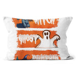 Halloween Pillow Funny Halloween Witch Ghost Pumpkin Halloween Party Halloween Throw Pillows Canvas Throw Pillow - Scotstee Shop