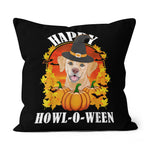 Halloween Pillow Golden Retriever Halloween Gift Dog Lover Funny Halloween Throw Pillows Canvas Throw Pillow - Scotstee Shop
