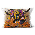 Halloween Pillow Halloween Gnomes Pumpkins Halloween Pumpkin Pillow Halloween Throw Pillows Canvas Throw Pillow - Scotstee Shop