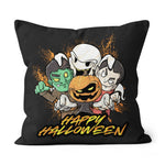Halloween Pillow Halloween Pumpkin Face Vampire Ghost Frankenstein Halloween Throw Pillows Canvas Throw Pillow - Scotstee Shop