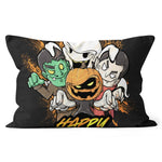 Halloween Pillow Halloween Pumpkin Face Vampire Ghost Frankenstein Halloween Throw Pillows Canvas Throw Pillow - Scotstee Shop