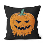 Halloween Pillow Halloween Scary Jack O Lantern Pumpkin Halloween Throw Pillows Canvas Throw Pillow - Scotstee Shop