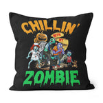 Halloween Pillow Halloween Scary This Chillin' With My Zombie Kids Halloween Costume Halloween Throw Pillows Canvas Throw Pillow - Scotstee Shop