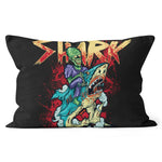 Halloween Pillow Halloween Shark Zombie Shark Doo Doo Doo Doo Funny Halloween Throw Pillows Canvas Throw Pillow - Scotstee Shop
