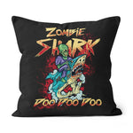 Halloween Pillow Halloween Shark Zombie Shark Doo Doo Doo Doo Funny Halloween Throw Pillows Canvas Throw Pillow - Scotstee Shop