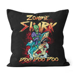 Halloween Pillow Halloween Shark Zombie Shark Doo Doo Doo Doo Funny Halloween Throw Pillows Canvas Throw Pillow - Scotstee Shop