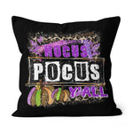Halloween Pillow Halloween Trick Treat Hocus Pocus Pumpkin Halloween Throw Pillows - All-over Print Canvas Throw Pillow - Scotstee Shop