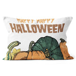 Halloween Pillow Hello Pumpkin Happy Happy Halloween Funny Halloween Throw Pillows Canvas Throw Pillow - Scotstee Shop