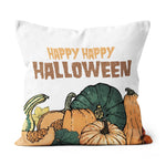Halloween Pillow Hello Pumpkin Happy Happy Halloween Funny Halloween Throw Pillows Canvas Throw Pillow - Scotstee Shop